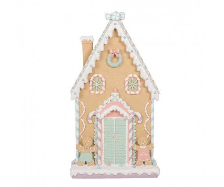 Perníková veliká dekorace chaloupky a perníčků Gingerbread House - 50*15*93 cm