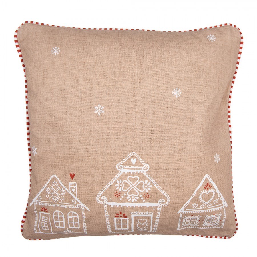 Povlak na polštář s perníkovými chaloupkami Gingerbread Bliss - 40*40cm