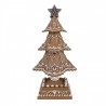 Dekorace vánoční perníkový stromek Gingerbread Tree - Ø 18*32 cm Barva: hnědá se třpytkamiMateriál: PolyresinHmotnost: 0,69 kg
