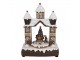 Hnědá svítící a hrající perníková chaloupka Gingerbread House - 20*11*27 cm