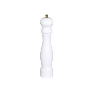 Krémový dřevěný mlýnek na sůl / pepř Grinder - Ø 5*26 cm