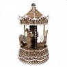 Vánoční perníkový hrací kolotoč Gingerbread Carousel - Ø 12*22 cm