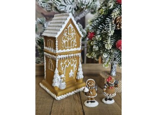 Svítící perníková chaloupka Gingerbread House - 8*8*15 cm