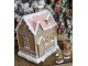 Hnědá svítící perníková chaloupka Gingerbread House - 13*10*16 cm / 3*AAA