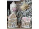 Hnědá svítící perníková chaloupka Gingerbread House - 13*10*16 cm / 3*AAA