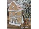 Hnědá svítící perníková chaloupka Gingerbread House - 12*9*20 cm / 3*AAA