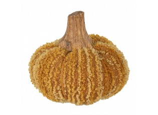 Oranžová látková dekorace dýně Pumpkin S - Ø 9*8 cm