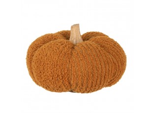 Oranžová látková dekorace dýně Pumpkin L - Ø 15*12 cm