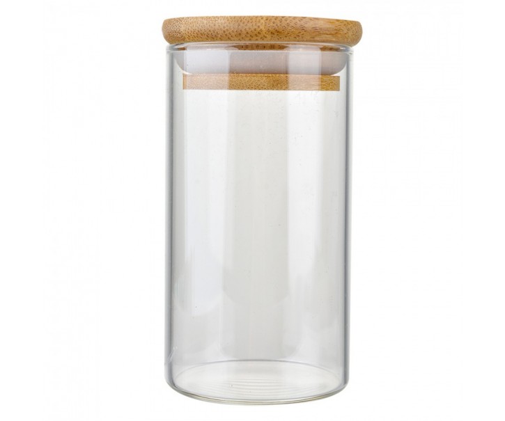 Storage Jar ? 5x11 Cm Transparent Glass - Kitchen Clayre & Eef