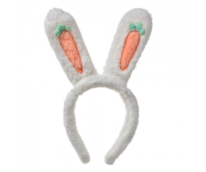 Headband 13x4x28 Cm White Plastic Rabbit - 13*4*28 cm Clayre & Eef