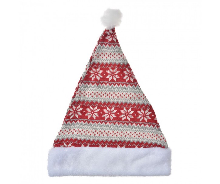 Christmas Decoration Christmas Hat ? 20x40 Cm Red White Straw - Collections Clayre & Eef