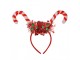 Christmas Headband 28x3x23 Cm Red Plastic Candy Cane Christmas - Kerstmis Clayre & Eef