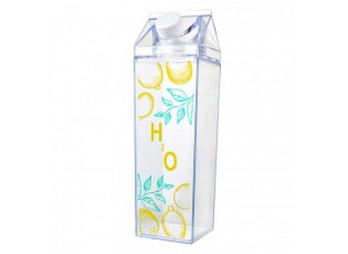 Water Bottle 750 Ml Transparent Plastic Lemons - 750 ml