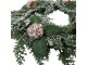 Zelený vánoční věnec se šiškami Christmas Wreath - Ø 40 * 5 cm