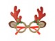 Christmas Glasses 19x3x15 Cm Red Gold Colored Plastic Christmas Decoration - 19*3*15 cm Clayre & Eef