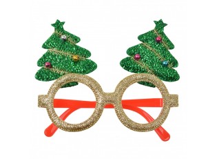 Christmas Glasses 13x3x11 Cm Red Plastic Christmas Decoration - 13*3*11 cm