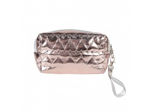 Růžová makeup toaletní taštička s kočkami - 18*7*10 cm