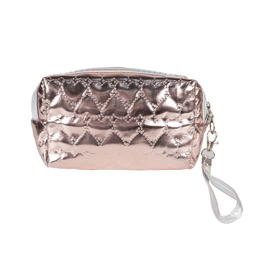 Růžová makeup toaletní taštička s kočkami - 18*7*10 cm