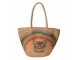 Hnědá plážová taška s kočkou a duhou Beach Bag - 44*27*30 cm
