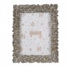 Stříbrný antik fotorámeček s kytičkami - 18*2*23 cm / 13*18 cm