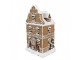 Vánoční perníková chaloupka s Led světýlky Gingerbread House - 12*10*21 cm