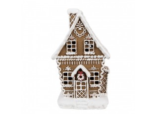 Vánoční perníková chaloupka s Led světýlky Gingerbread House - 13*10*21 cm