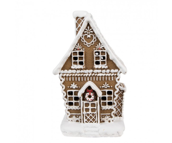 Vánoční perníková chaloupka s Led světýlky Gingerbread House - 13*10*21 cm