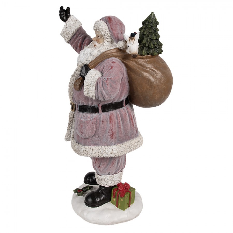 Dekorace figurka Santa s pytlem dárků - 24*19*43 cm
