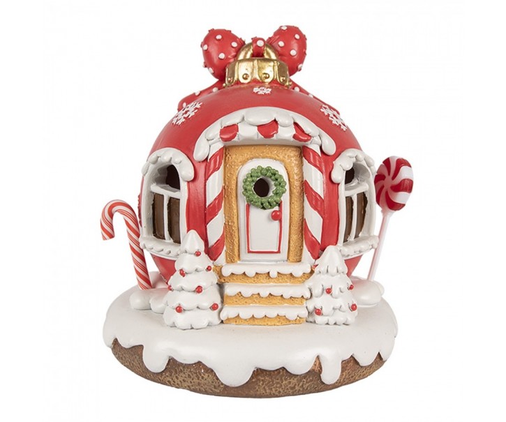 Perníkový domek s Led světýlky Gingerbread House - 14*12*14 cm/ 3*AAA