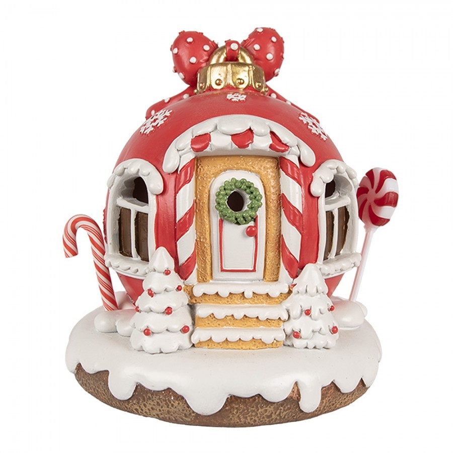 Perníkový domek s Led světýlky Gingerbread House - 14*12*14 cm/ 3*AAA
