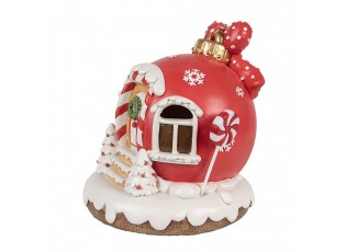 Perníkový domek s Led světýlky Gingerbread House - 14*12*14 cm/ 3*AAA