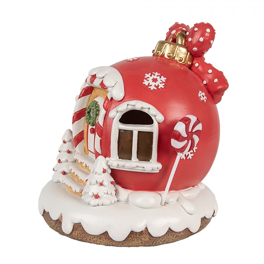 Perníkový domek s Led světýlky Gingerbread House - 14*12*14 cm/ 3*AAA