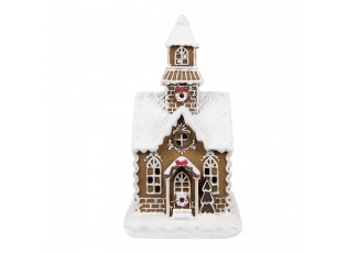 Vánoční perníková chaloupka s Led světýlky Gingerbread House - 13*11*25 cm