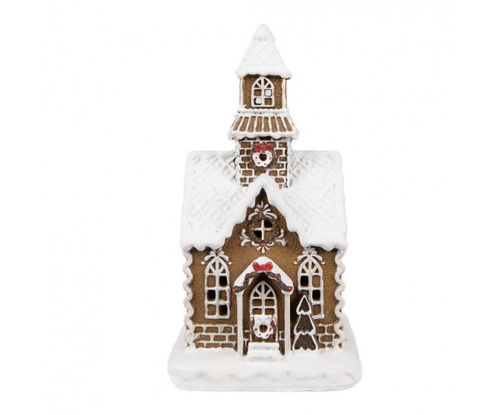 Vánoční perníková chaloupka s Led světýlky Gingerbread House - 13*11*25 cm