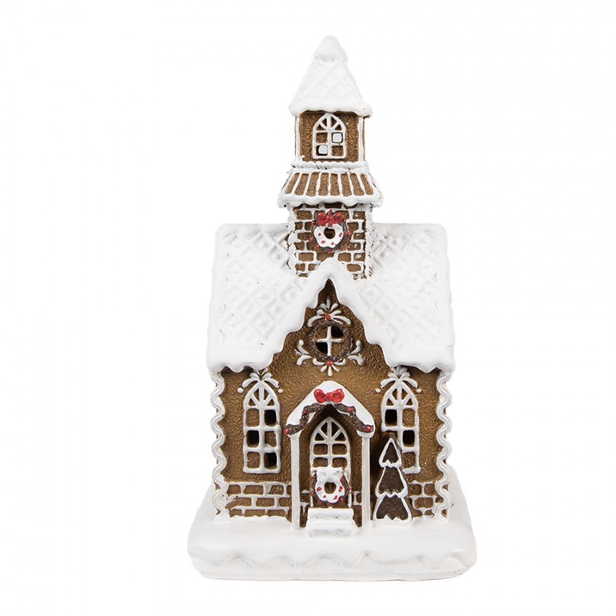 Vánoční perníková chaloupka s Led světýlky Gingerbread House - 13*11*25 cm