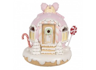 Cukrový domek s Led světýlky Gingerbread House - 14*12*14 cm/ 3*AAA