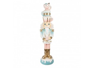 Pastelově barevná dekorace Louskáček Nutcracker - 30*28*120 cm