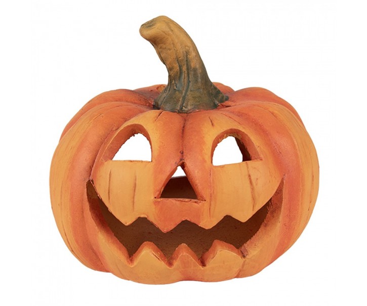 Decorative Figurine Pumpkin ? 23x18 Cm Orange Stone - Home deco Clayre & Eef
