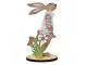 Decorative Figurine Rabbit 12 Cm Brown Red Wood - 6*4*12 cm Clayre & Eef