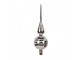 Christmas Tree Topper ? 8x31 Cm Silver Colored Glass - Home deco Clayre & Eef