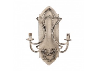 Nástěnné béžová vintage lampa - 41*17*60 cm E14/max 2*25W