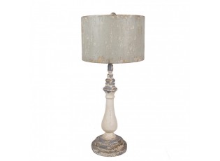 Béžová kovová vintage stolní lampa Lucienne - Ø 33x75 cm