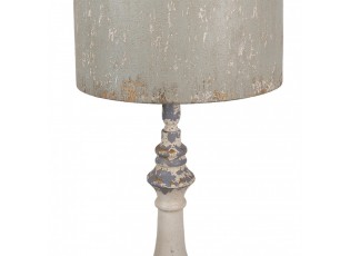 Béžová kovová vintage stolní lampa Lucienne - Ø 33x75 cm