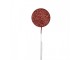 Bílo-červený vánoční zápich lízátka Lollipop - 6*2*40 cm