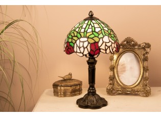 Stolní Tiffany lampa Fantina - Ø 21*39 cm