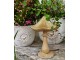 Béžovo-zlatá dekorace houba Mushroom - 11*9*15 cm