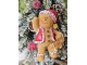 Hnědá vánoční ozdoba Perníček Gingerbread - 6*4*9 cm