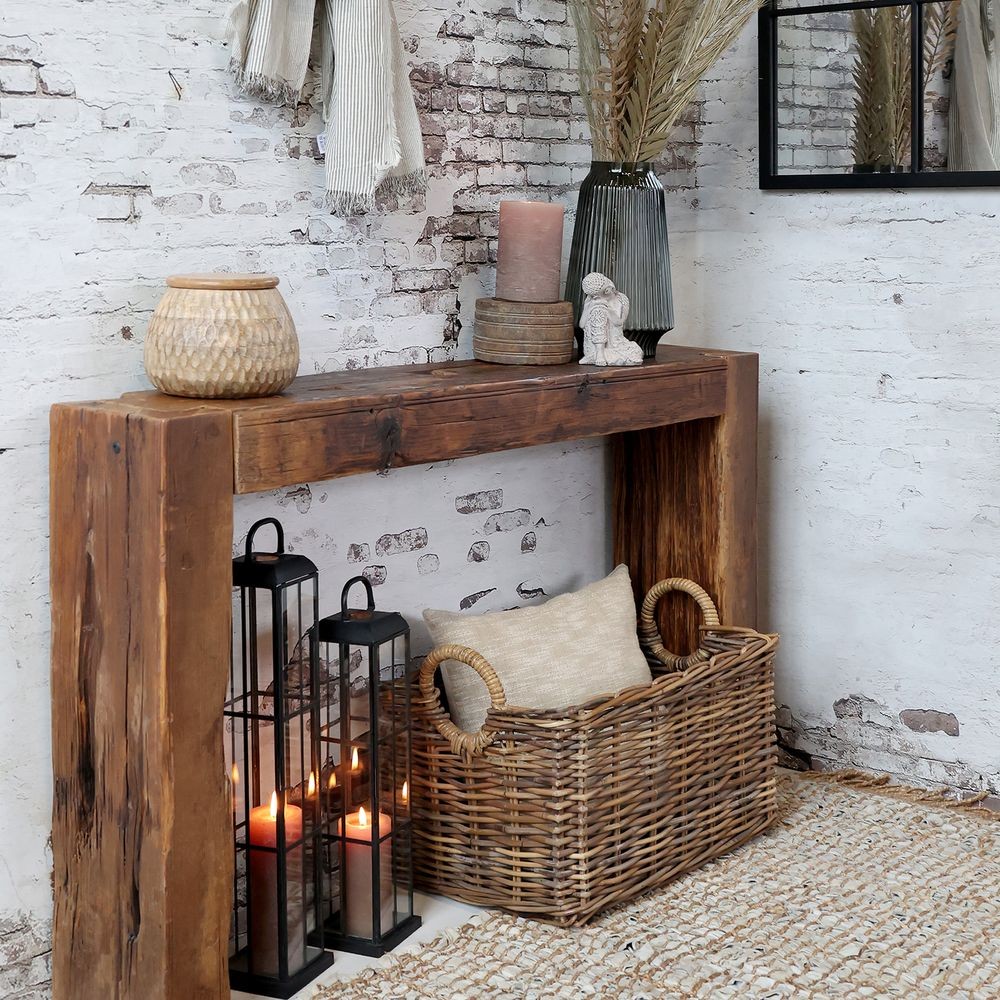 Hnědý dřevěný konzolový stůl Grimaud Unit - 150*40*85 cm