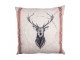 Béžový povlak na polštář s jelenem Christmas Deer - 45*45 cm Clayre & Eef