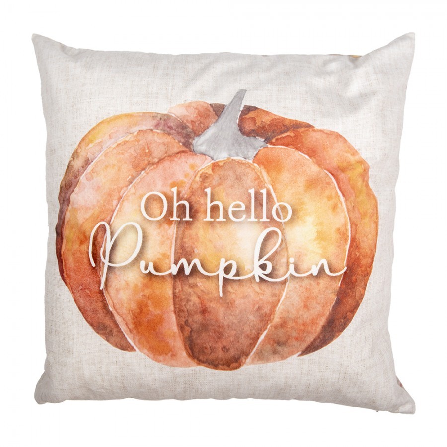 Béžovo-oranžový povlak na polštář s dýní Pumpkin Patch - 45*45 cm